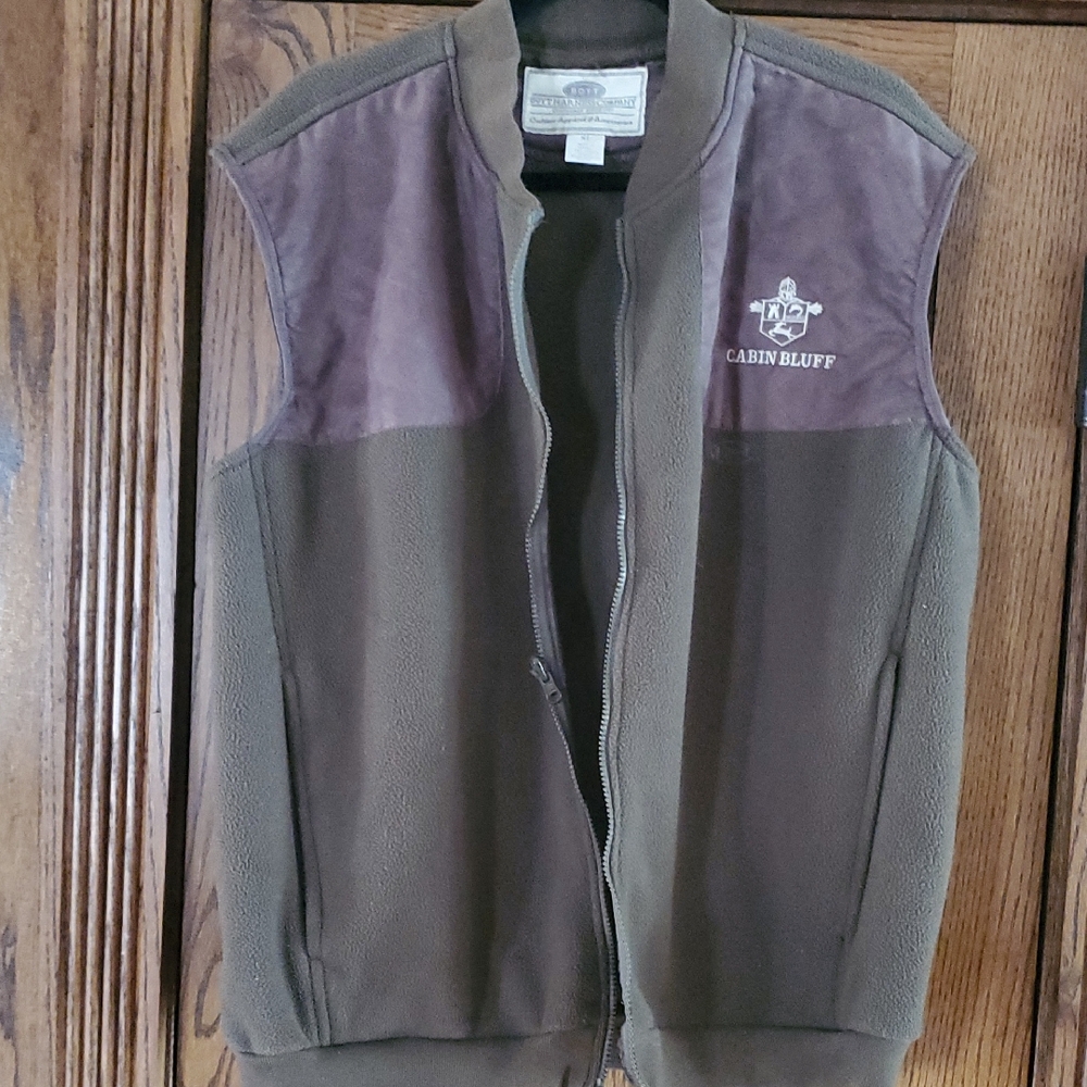 BOYT  Olive and Brown Vest